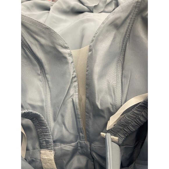 Happy Wedding Blue Pleated Lace-Up Back Bridesmaid Gown Size 12 - Picture 13 of 16